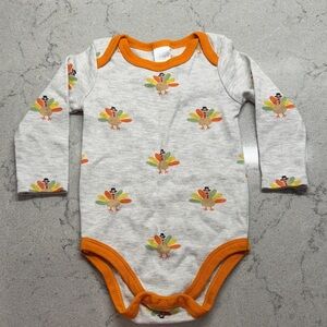 Adorable Turkey Print Baby Onesie 6-9months